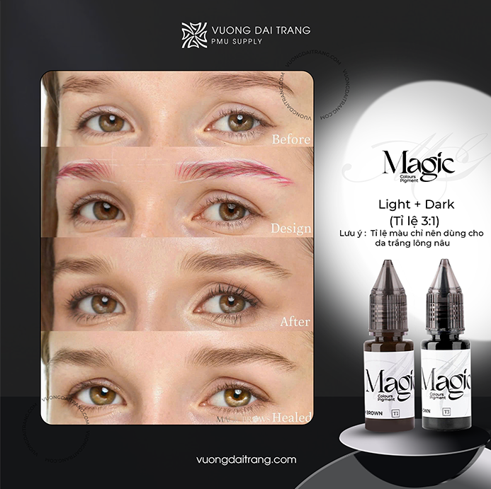 Mực magic sau bong