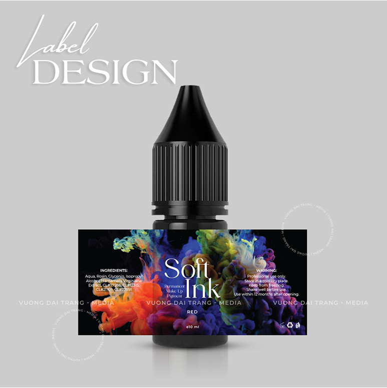 Nhãn mực SoftInk được team Media Vương Đài Trang thiết kế