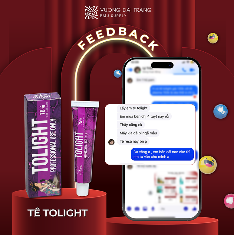Vương Đài Trang PMU Supply Phân Phối Độc Quyền tê kem tolight