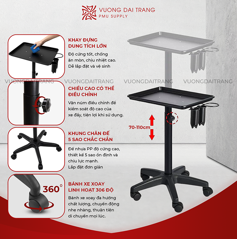 Lý do mẫu Xe đẩy salon - spa hút hàng