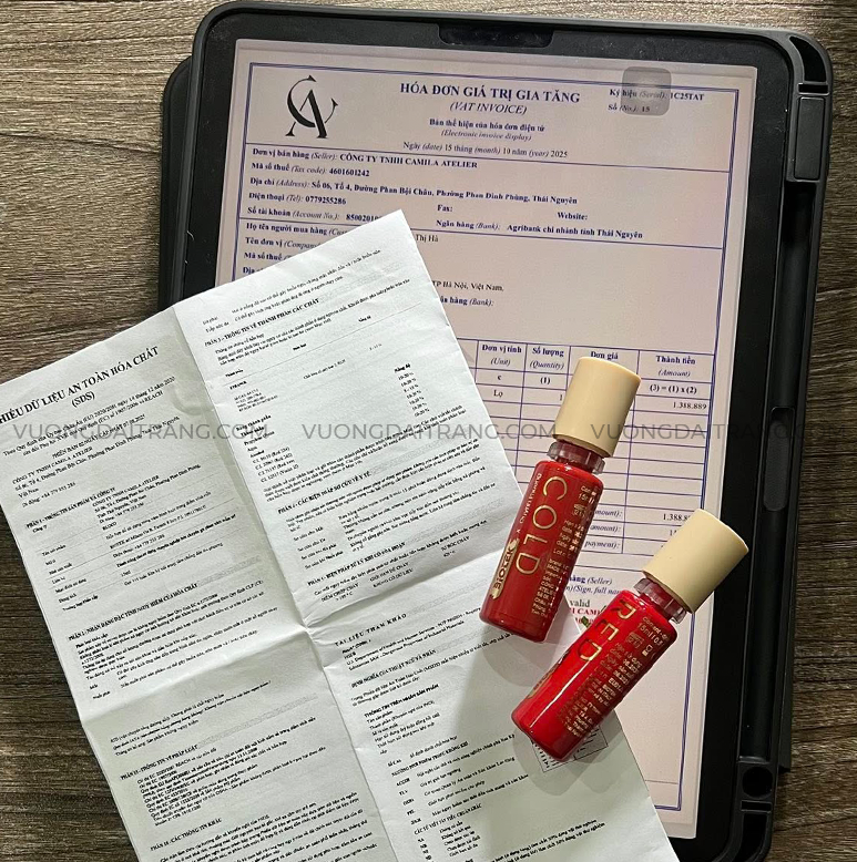 Nên sử dụng dòng mực xăm Wings có hóa đơn VAT