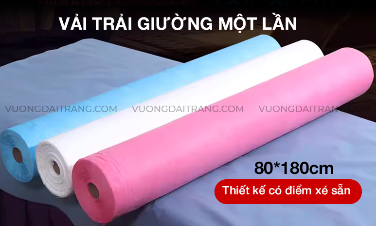 Vải trải giường một lần – giải pháp vệ sinh chuyên nghiệp