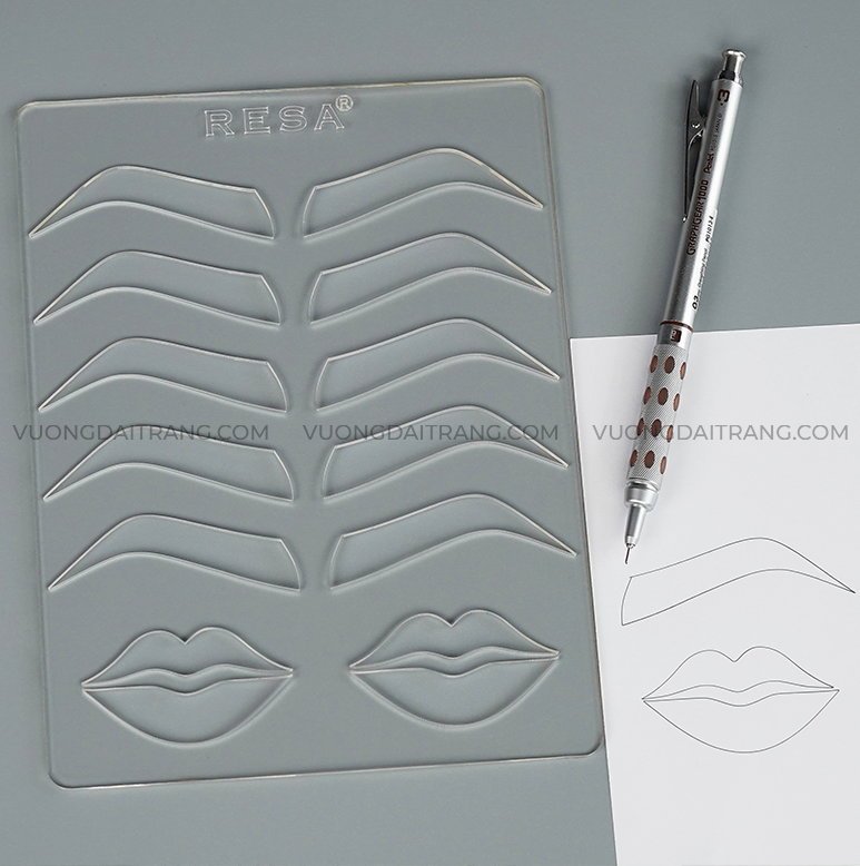 Khung mày môi hỗ trợ thực hành phun xăm trên da giả nhanh chóng và tiện lợi hơn