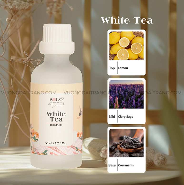 White Tea là dòng tinh dầu được nhiều spa lựa chọn